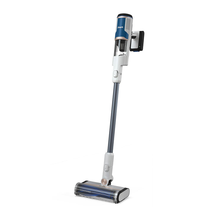 Shark Cordless Vacuum Cleaner with FloorDetect, Anti-Hair Wrap & PowerFins, 40 Minutes Runtime, LED Display, Cordless Vacuum Cleaner & Handheld Vacuum Cleaner Mode with Crevice Nozzle, White/Navy Blue