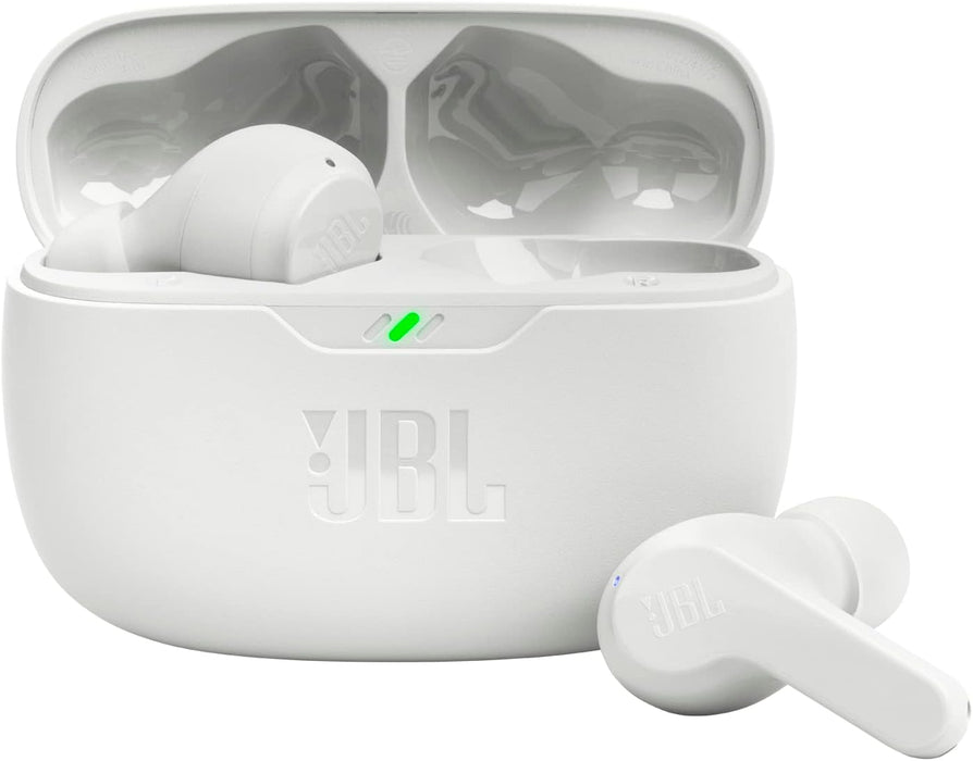 JBL Vibe Beam - True Wireless JBL Deep Bass Sound Earbuds, Bluetooth 5.2, Water & Dust Resistant, Hands-free call with VoiceAware, Up to 32 hours of battery life (Black)