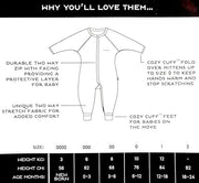 BONDS Baby Boy Girl Zipper Onesie Sleepsuits, Bodysuits, Wondersuit, Sleeper, Romper, Jumpsuit