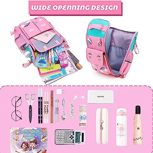 IS MUHE Backpack for School,Roller Bag with Wheels,Double Handle Rolling Backpack,Girls Travel School Children Toddler Trip Rolling Bag Girls Travel Roller Bag - m