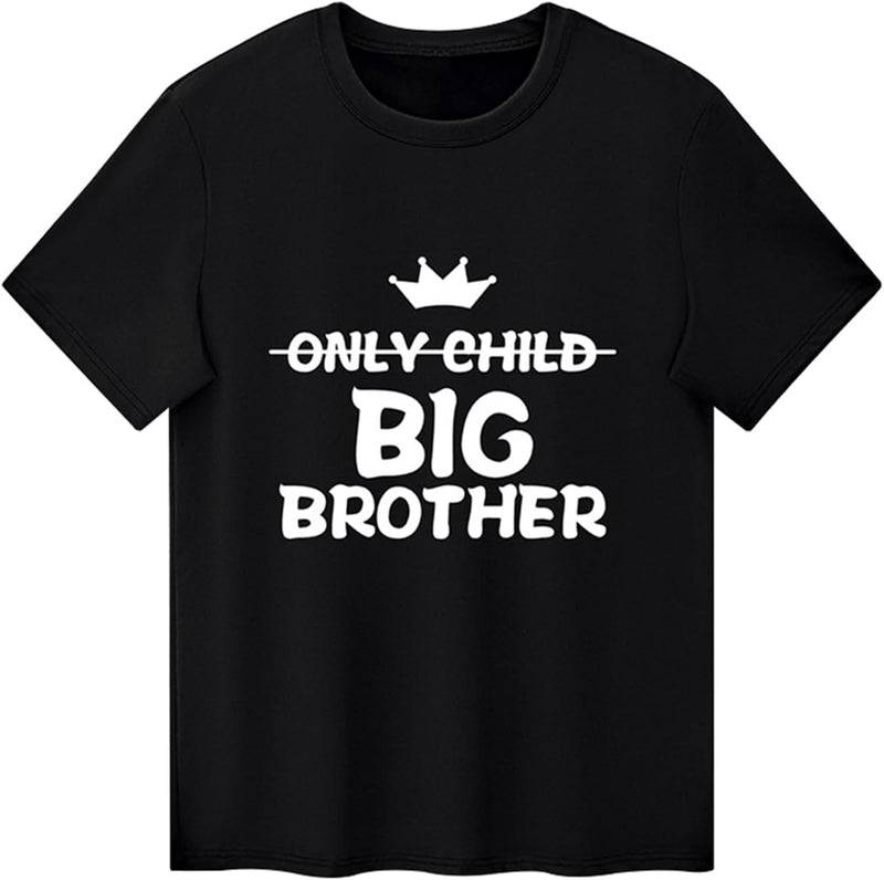 Kids Boys Big Brother T Shirts Tops Toddler Baby Tees Outfit Summer Short Sleeve Clothes Older Brother Announcement Gift