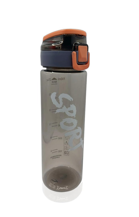 ECVV Water Bottle750ml Plastic Water Bottle With Time Markers, Leak Proof Water Bottle For Kids, School Water - Assorted