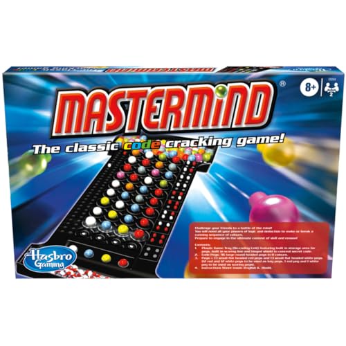 Hasbro Gaming Mastermind The Classic Code Cracking Game For Ages 8 and Up, for 2 Players