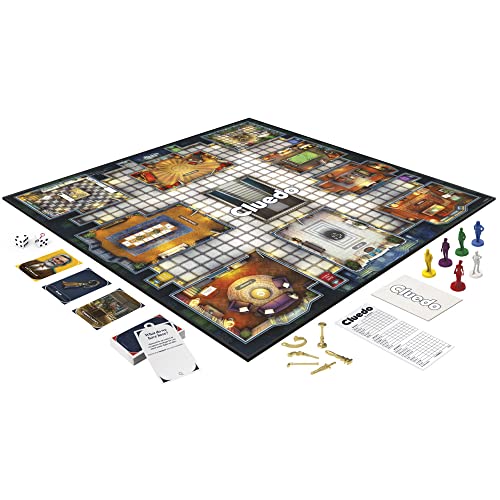 Hasbro Gaming Cluedo Board Game for Children Aged 8 and Up, Reimagined Classic for 2-6 Players, Detective Mystery Games, Family Time, and Adults