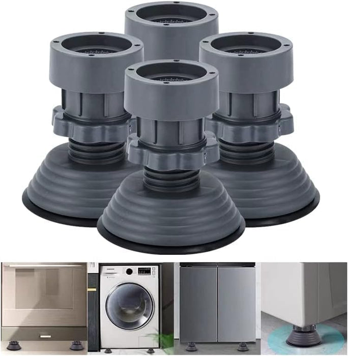 Azonee Washing Machine Anti-Vibration Foot Pads, Anti-Vibration Foot Pads, Adjustable, Shock Absorption and Noise Reduction, Suitable for Washing Machine and Dryer Bracket, Protective Base (4 Pcs)
