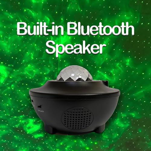 INFLUX Star Projector 3 in 1 Night Light with Remote Control, Bluetooth Speaker, and Galaxy Nebula Effects for Kids-Star Night Light, LED Ceiling Lamp, and Home Decor Gift for Bedroom, Gaming