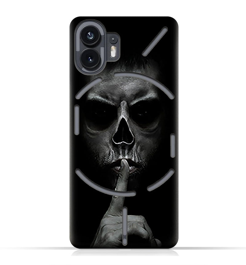 AMC Design TPU Mobile Case Cover for Nothing Phone 2 / Nothing Phone Two (5G) with Gesturing Silence Pattern