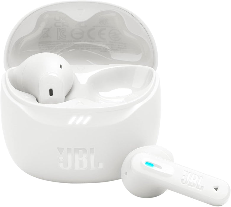 JBL Tune Flex True Wireless Noise Cancelling Earbuds, Pure Bass, ANC + Smart Ambient, 4 Microphones, 32H of Battery, Water Resistant & Sweatproof, Comfortable Fit - Blue, JBLTFLEXBLU