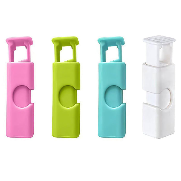 XnxnzhHo 8 PCS Squeeze and Lock Bread Bag Clips,Bag Clips for Food Storage,Snack Packaging Bags, Plastic Bag Sealing,Moisture Proof and Stay Fresh