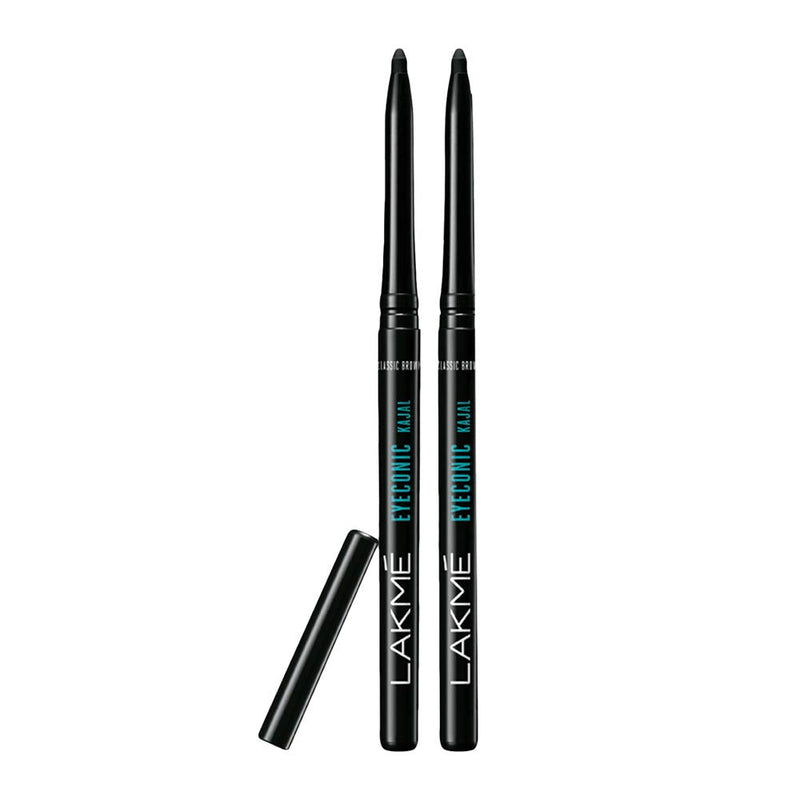 Lakme Eyeconic Kajal, Twin Pack, 0.35g + 0.35 gm