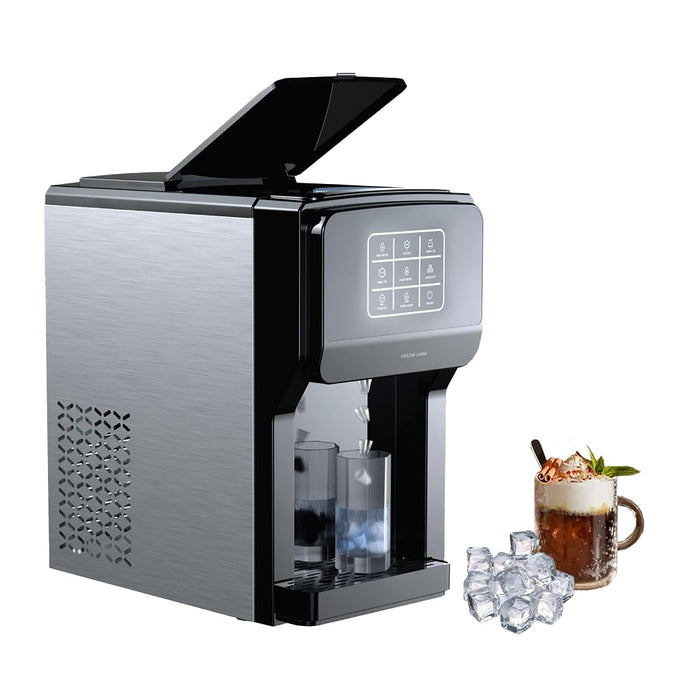 Green Lion Frosta 3 in 1 Ice Maker 5L, (Ice maker, Water dispenser, Ice crusher), 200W Rated Power, Touch control display, Ice-full indicator, Class I safety, EPS Insulation - Black