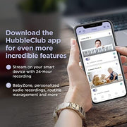 HUBBLE CONNECTED Nursery Pal Link Premium Twin - 5-Inch Baby Monitor with Multiple Features, 2 Smart Camera