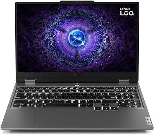 Lenovo LOQ 15IAX9 Gaming laptop with LA1 AI chip, intel core i5-12450HX 24GB DDR5 ram 512GB SSD Nvidia RTX 4050 6GB, 15.6" FHD IPS 100% sRGB 144Hz Win11 pro, Luna Grey, Eng-Backlit keyboard (Upgraded)