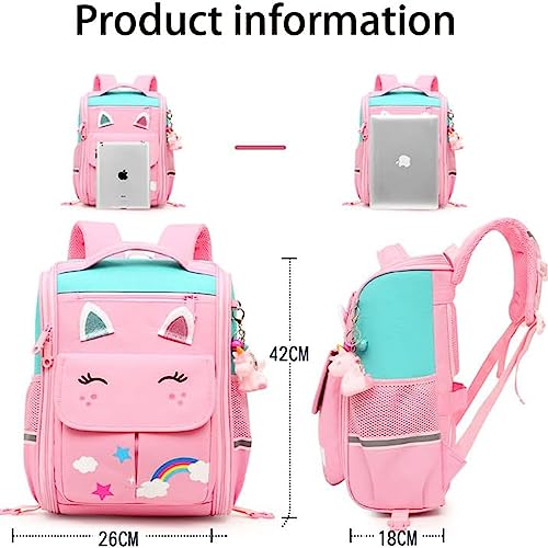 IS MUHE Backpack for School,Roller Bag with Wheels,Double Handle Rolling Backpack,Girls Travel School Children Toddler Trip Rolling Bag Girls Travel Roller Bag - m