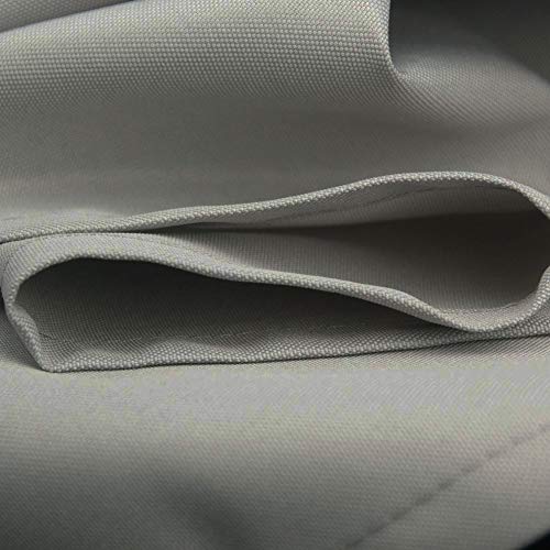 Homehold 180x220cm Gray Shower Curtain With Hooks, Extra Long Polyester Waterproof Bathroom Curtain