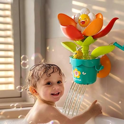 AM ANNA Bath Toys for Toddlers 1-3 Age 1 2 3 4 Year Old Boys Girls Toddler Bath Tub Toys for Kids Baby Infant Water Bath Tub Toys, Durable Interactive Multicolored Infant Toy, Strong Suction Cups