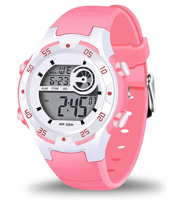 SYOSI Children's Luminous Watch, Kids Digital Sports Watch Boys and Girls Outdoor Waterproof Watch Alarm Stopwatch, Electronic Watch for School Students