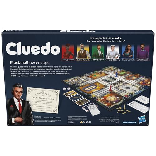 Hasbro Clue Board Game for Kids Ages 8 and Up, Reimagined Clue Game for 2-6 Players, Mystery Games, Detective Games, Family Games for Kids and Adults