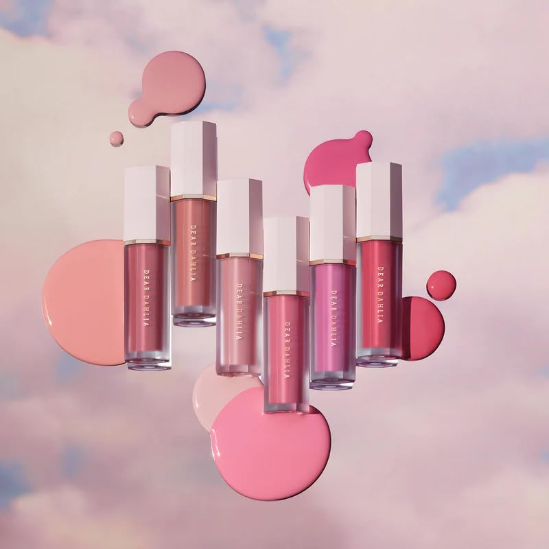 DEAR DAHLIA Petal Drop Liquid Blush BARELY Liquid Cream Blush for Cheeks, Blush Liquid Makeup, Rare Beauty, Natural Long Lasting Face Cream Blush Makeup, Skin Tint Blush