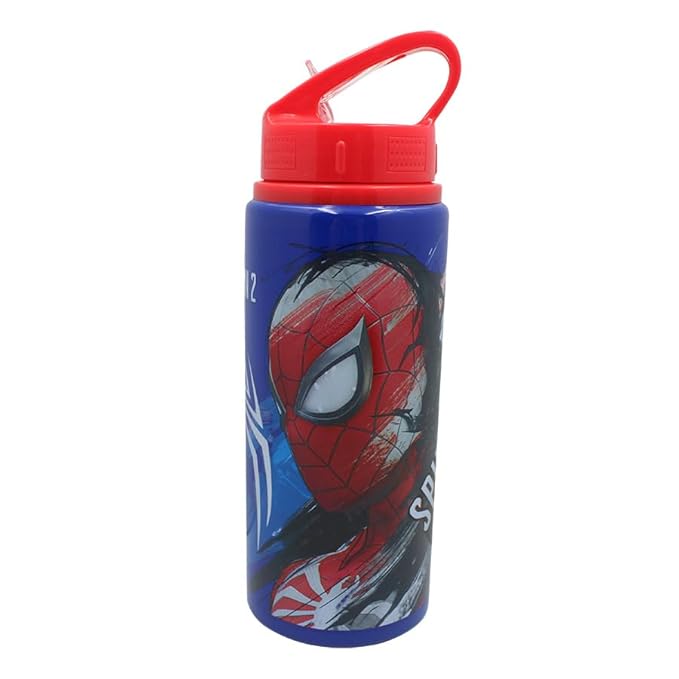 Spider-Man 2 Suit Up for Adventure Aluminium Kids Water Bottle, 600 ml Capacity