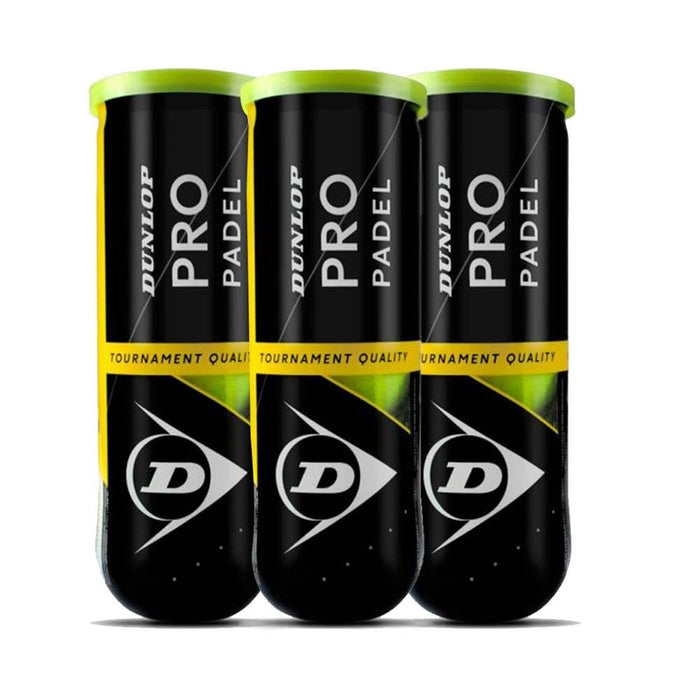 Dunlop Pro Padel ??Padel B?lle f?r Wettk?mpfe und Turniere ??Dose mit 3 B?llen