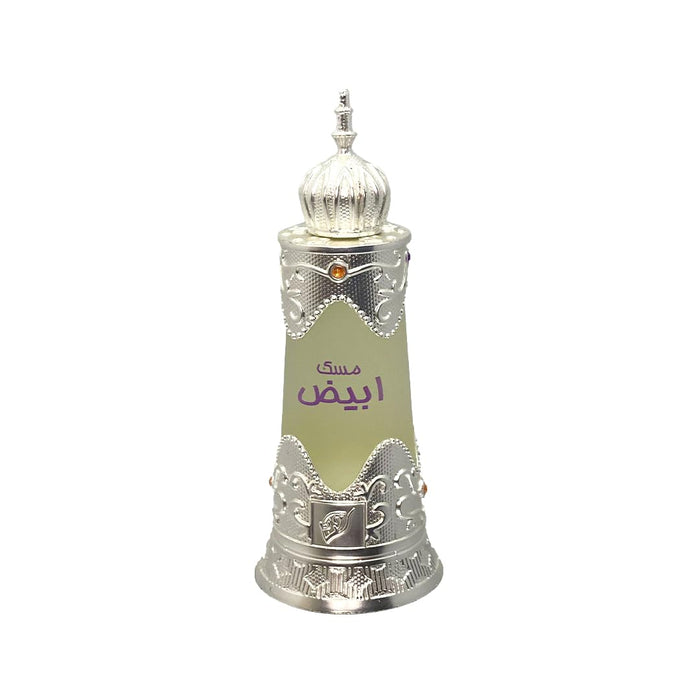 AFNAN Musk Abiyad Unisex Concentrated Perfume Oil, 20 ML