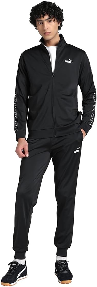 Men's Poly Tape Suit, Knitted Suits,PUMA Black, XXL