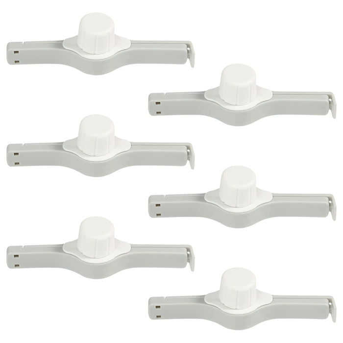 Cabilock 6pcs Bag Clips for Food Food Storage Sealing Clips with Pour Spouts Kitchen Chip Bag Clips Plastic Cap Sealer Clips Great for Food Storage and Organization