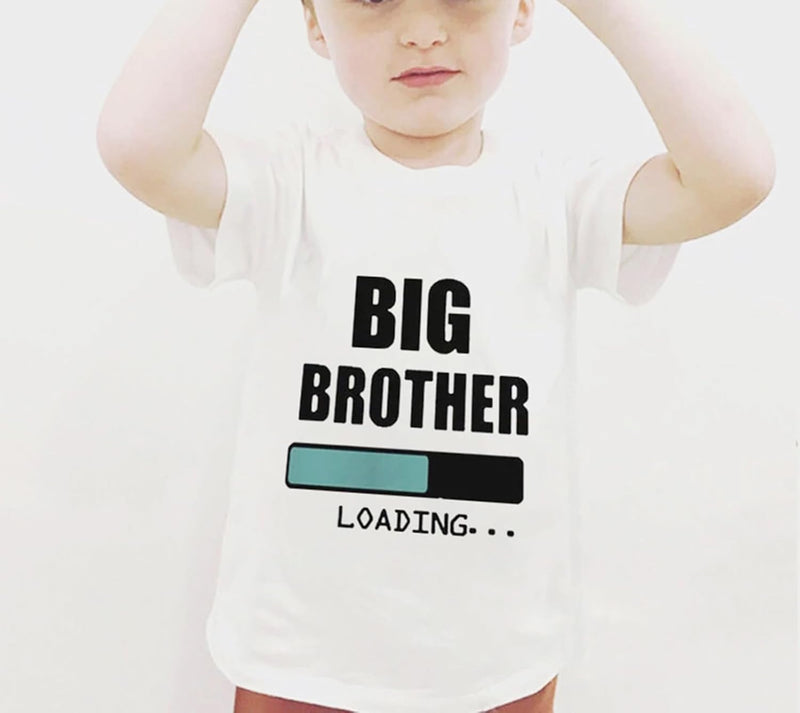 Kids Baby Boy Promoted to Big Brother T Shirts Tops Toddler Big Bro Announcement Tees Clothes Novelty Gift Summer Outfit