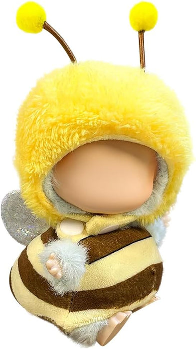 AZONEE Clothes for LABUBU Plush Doll, Fashion Doll Clothes for 17cm Dolls, Outfit Set Cute Theme Designer Plush Toys Dress Accessories for Collector Fans Display (Bee)