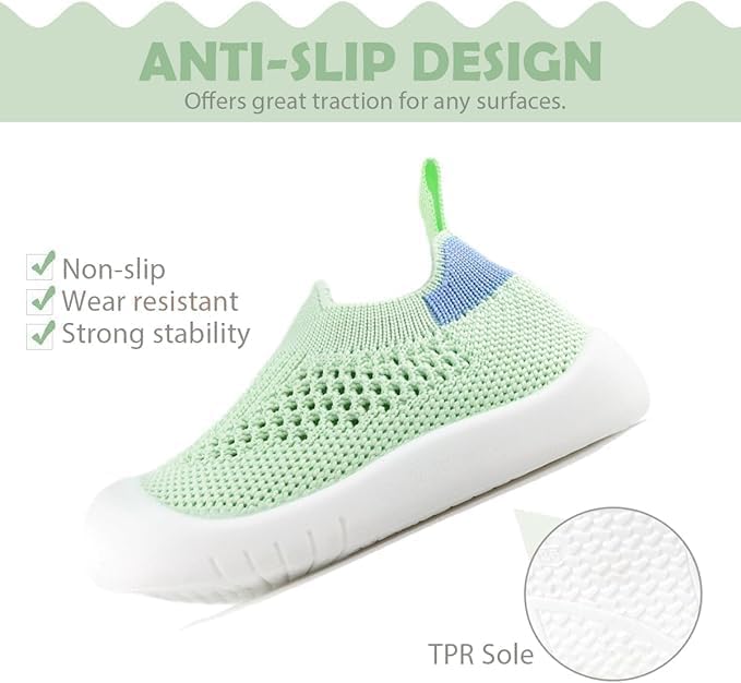 ZONEY Baby Shoes Toddler First Walking Shoes Infant Sneakers Breathable Knitted Mesh Boy & Girls Shoes