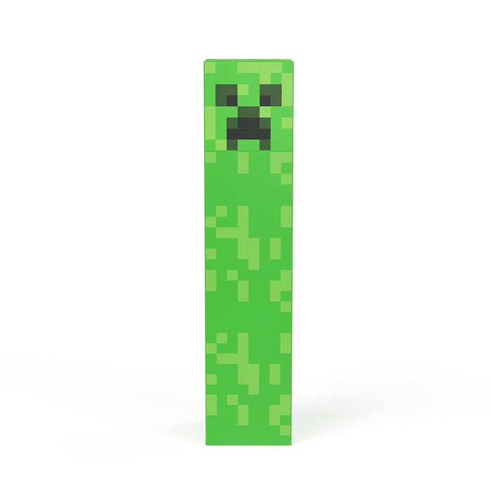 Zak Designs Minecraft Creeper Square Shaped Water Bottle with Screw-on Lid, Durable Material Water Bottle Has Break Resistant Design (22oz, Plastic, Non BPA)