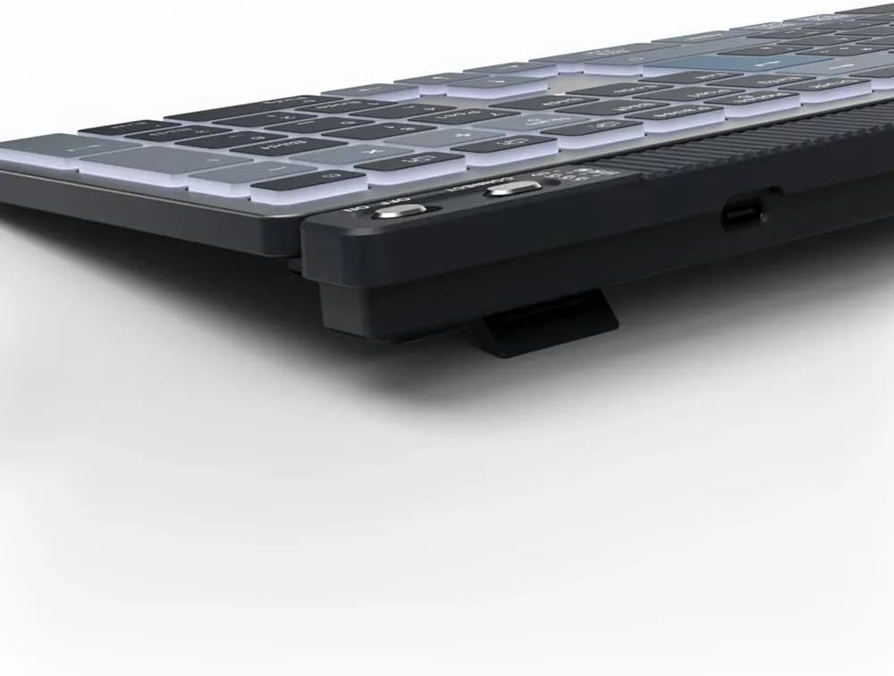 Hama WKM-750 Multi-Device Wireless LED Keyboard/Mouse Set, Black