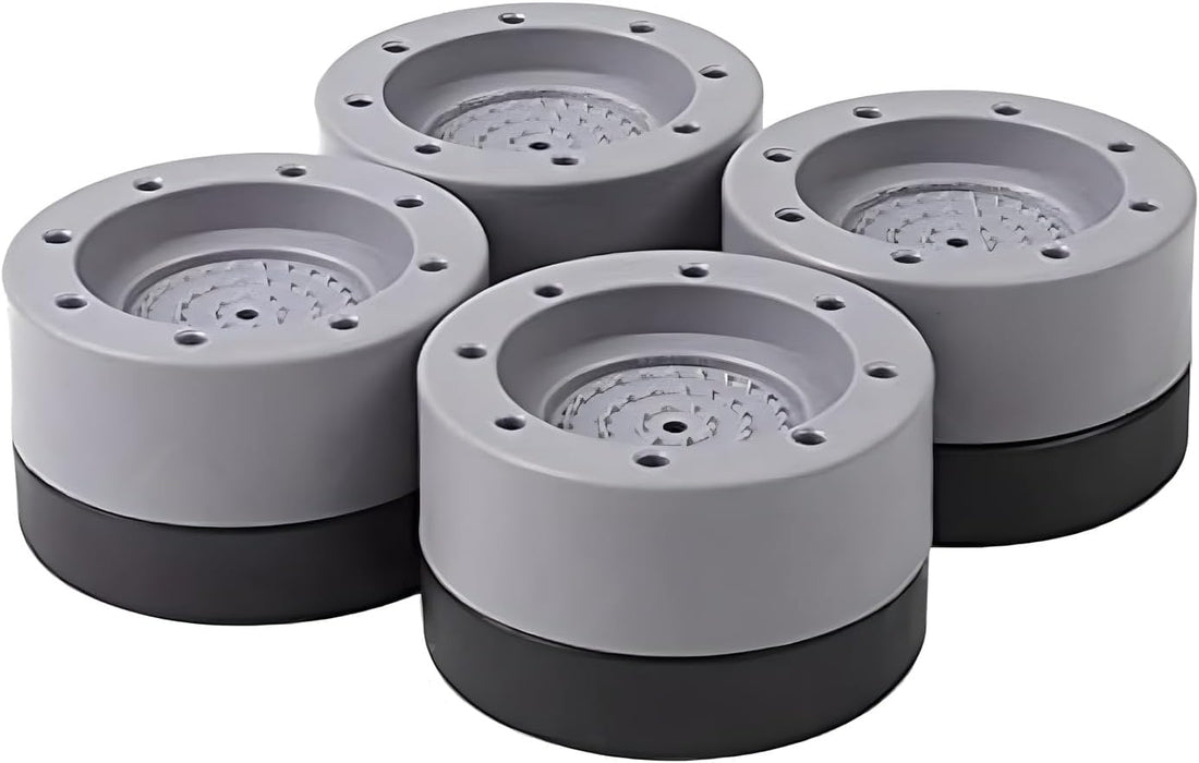 Joyzzz Anti Vibration Pads, 4 Pcs Increased Shock Absorption Washing Machine Support, Noise Reduction Anti-Walk Protects Pedestals, Easy Cleaning Non-slip Foot Pads for Most Washing Machines