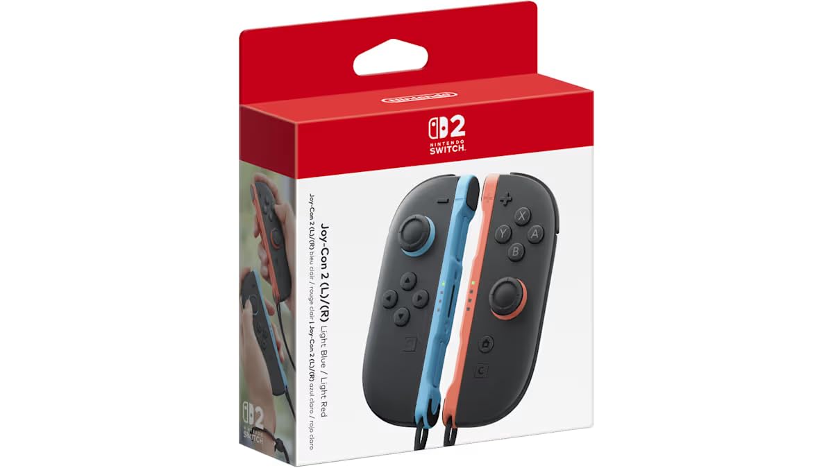 Controller Pair by Joy-Con 2 Nintendo Switch 2 - Light Blue/Light Red - Original New