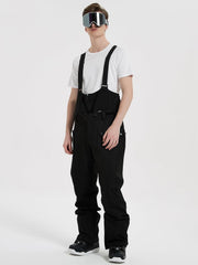 HOUZONIY Men's Ski Suit Snowsuit Breathable Windproof Snow Trousers Snow Jacket with Removable Hood for Skiing Snowboarding Ski Suit