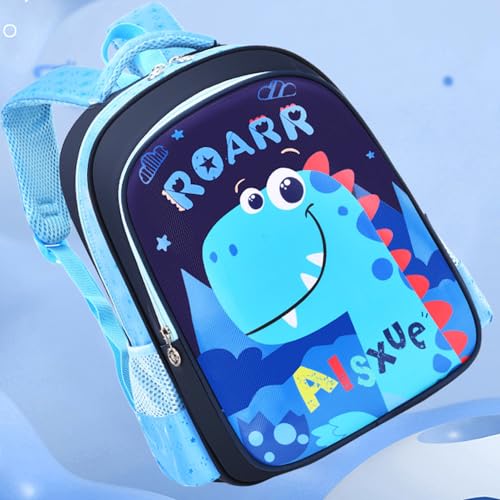 HEIMDI Cute Cartoon School Bag For Boys and Girls, Zippered School Bag for Elementary School Students/Padded and Adjustable Shoulder Strap, Lightweight Children's Travel Bag