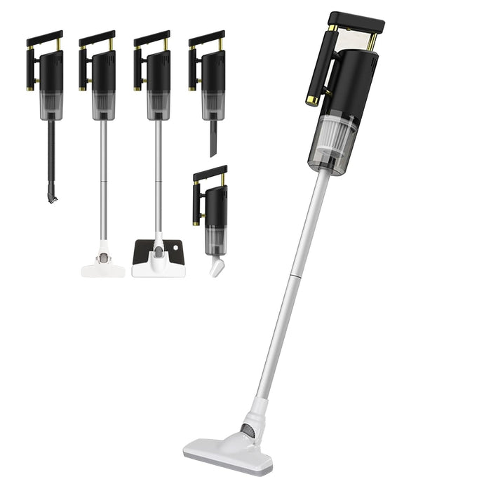 Handheld Vacuum Cordless Vacuum Cleaner, 4 in 1 Rechargeable Multi-Function Vacuum Cleaners, 120W High Power Vacuum Cleaner with Multi-Nozzles for Car, Home, Office, Pet
