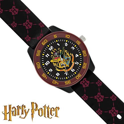 Harry Potter Boy's Analog Quartz Watch with Silicone Strap HP9050ARG AMZ