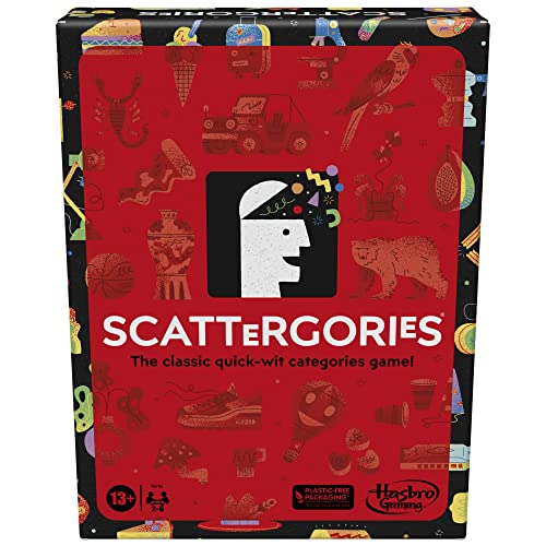 Hasbro Gaming Scattergories Classic Game, Party Game for Adults and Teens Ages 13 and up, Board Game for 2+ Players