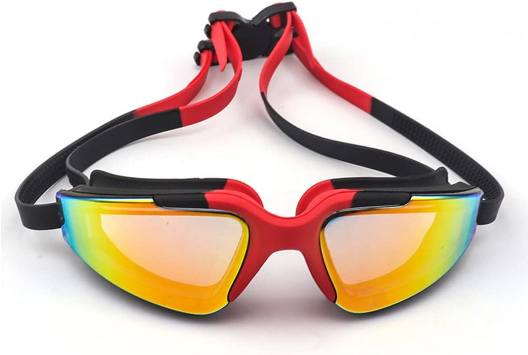 ECVV Electroplating Swimming Goggles Adjustable UV Protection Swimwear Anti-Fog Swim Diving Water Glasses for Men Women Diving Water Sports Eyewear