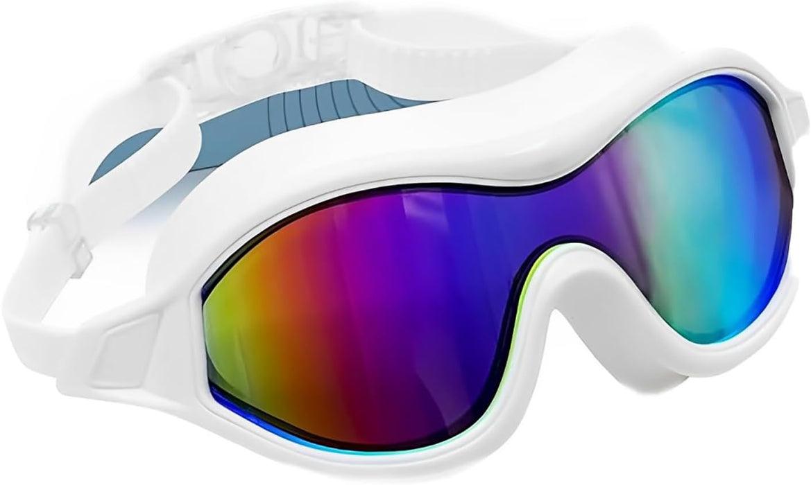 Joyzzz Swim Goggles, Swimming Goggles with Nose Cover, Womens Swim Goggles with Anti Fog No Leak Design, Swim Goggles Adult with Premium PC Material, Swim Goggles for Unisex Adult, Women and Men
