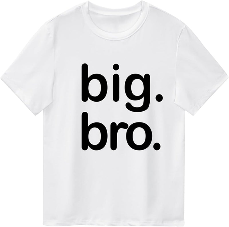 Kids Baby Boy Big Brother T Shirt Tops Toddler Lil Bro Pullover Tees Twins Sibling Matching Clothes Outfit