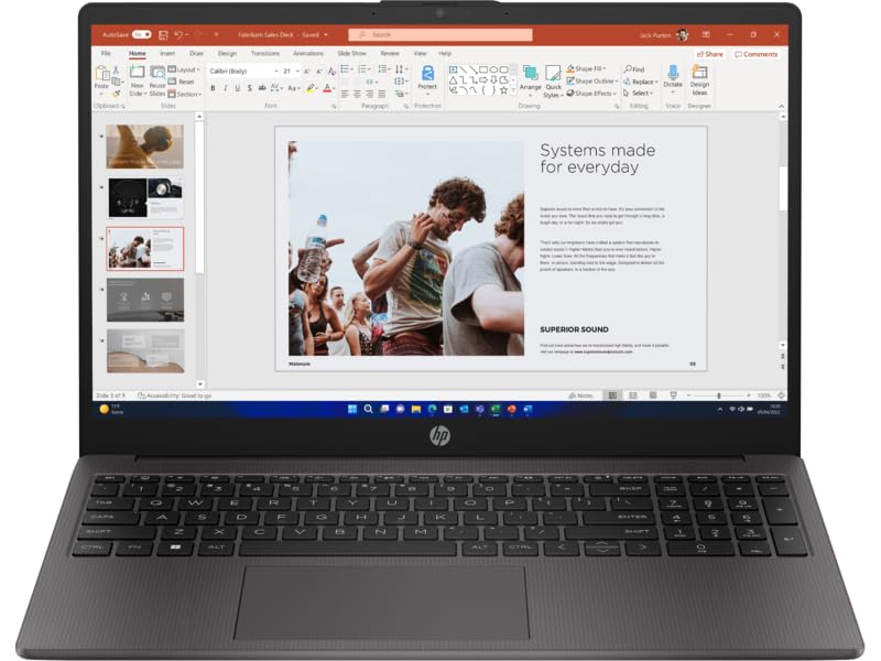 HP 15.6" Laptop, 13th Gen Intel Core i5-1355U, 16GB RAM, 1TB SSD, FHD Anti-Glare Display, Webcam, Numeric Keypad, Wi-Fi, Bluetooth, HDMI, Windows 11 Pro, Dark Ash Silver (Upgraded)