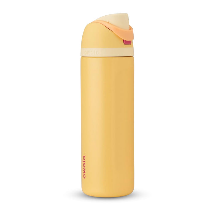 Owala Disney Princess FreeSip Insulated Stainless Steel Water Bottle with Straw for Sports and Travel, BPA-Free Sports Water Bottle, 24 oz, Belle