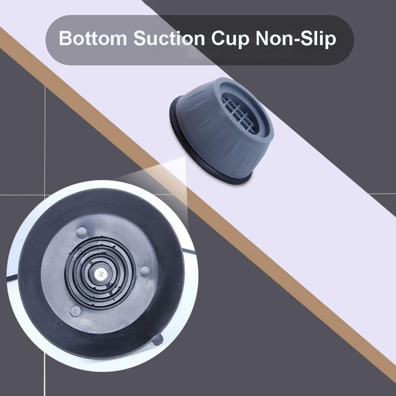 Naplion Anti Vibration Pads for Washer Dryer, Washer Pads for Noise Cancellatiton and Feet Shock, Rubber Anti-slip Washing Machine Base Feet Column