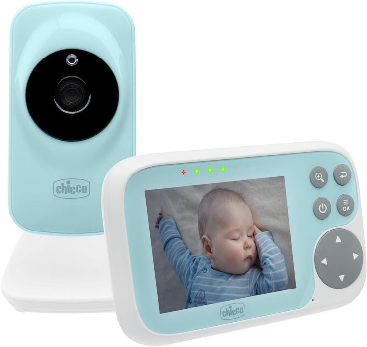 Chicco Baby Monitor Video Start with 3.2 Inch Colour Screen, 200 m Range, Infrared Night Vision, Smart Eco Mode Function, Rechargeable Battery