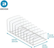 Idesign Bpa-Free Plastic Divided MakEUp Palette Cosmetic Organizer, The Clarity Collection – 9.25" X 3.86" X 3.2", Clear