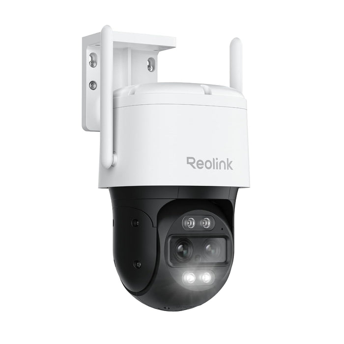 REOLINK Wired WiFi Outdoor Security Camera, 4K 8MP Dual Lens, 360° PTZ Camera, Auto Tracking, 2.4/5GHz Wi-Fi Smart Person/Vehicle/Animal Detection, 6X Hybrid Zoom, Color Night Vision, TrackMix WiFi