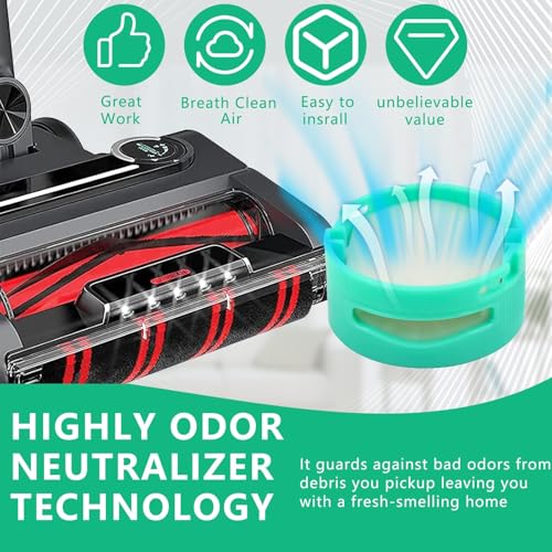 KASTWAVE 4PCS Odour Neutralizer Cartridge, Compatible with Shark Hz3000ukt, Az913uk, Az913ukt,Nz860uk, Nz860ukt, Iz400uk, Iz400ukt, Iz420uktVacuum, Professional Deodorization, Fresh-Smelling Home